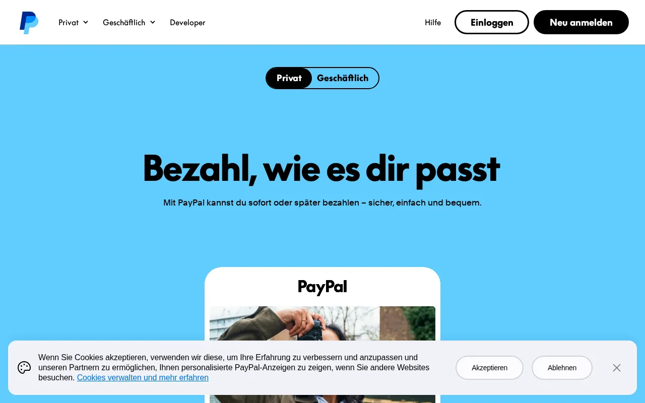 PayPal — preview screenshot