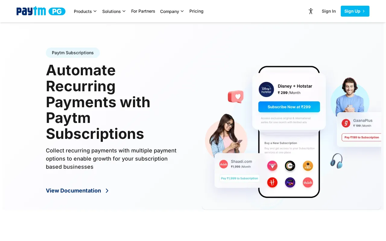 Paytm Payments Services Limited — pricing page