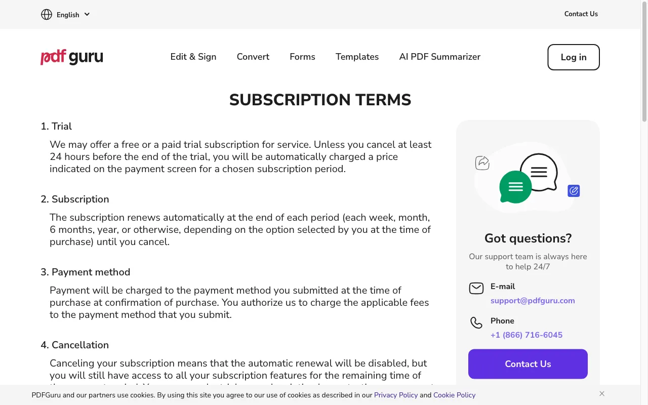 PDF Flex — pricing page