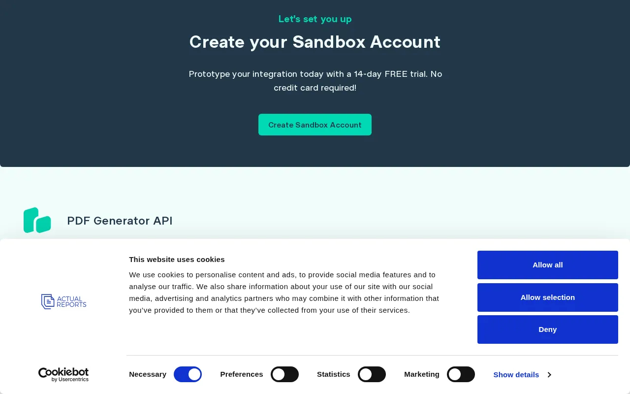 PDF Generation API — preview screenshot