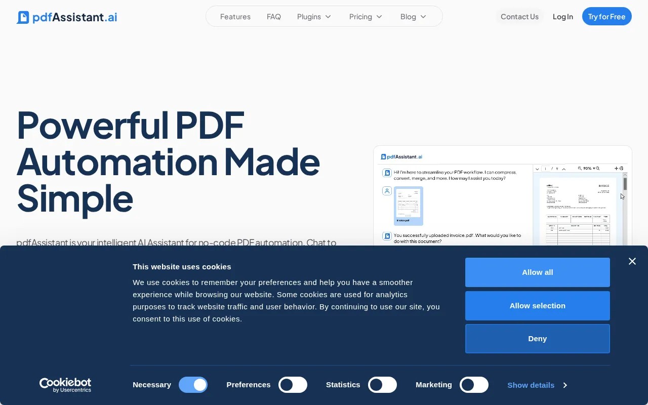 pdfAssistant.ai — preview screenshot