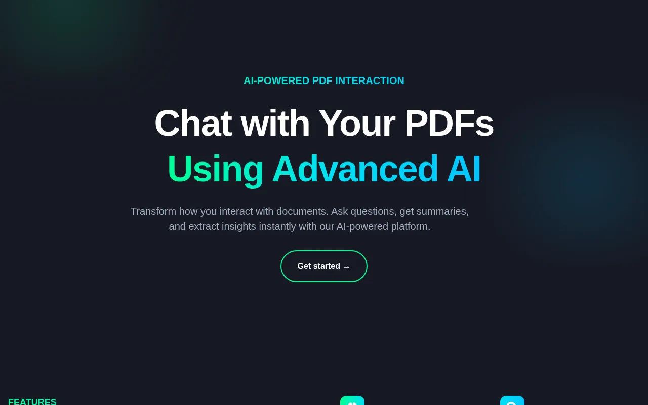 PDFConvo chat with your pdf — preview screenshot
