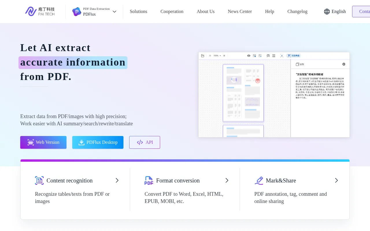 PDFlux — preview screenshot