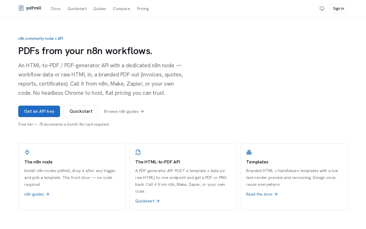 Pdfmill — preview screenshot