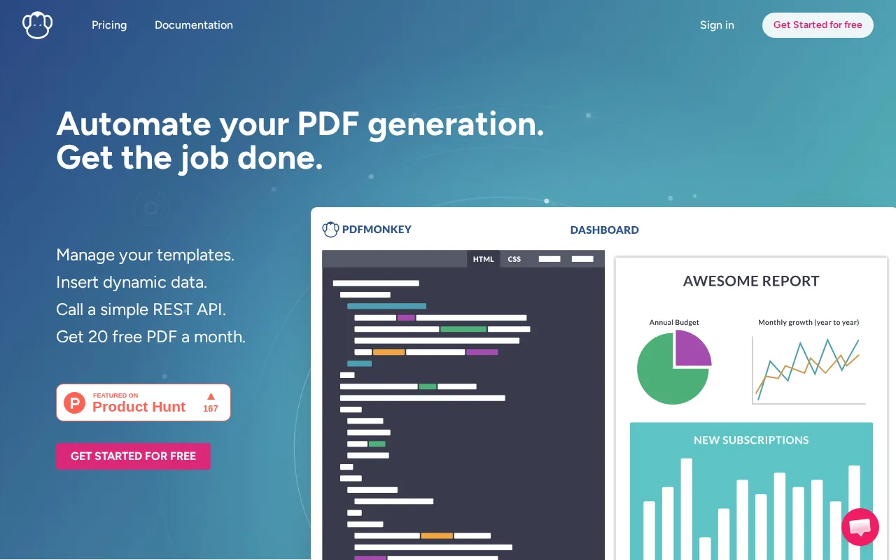 Pdfmonkey — preview screenshot
