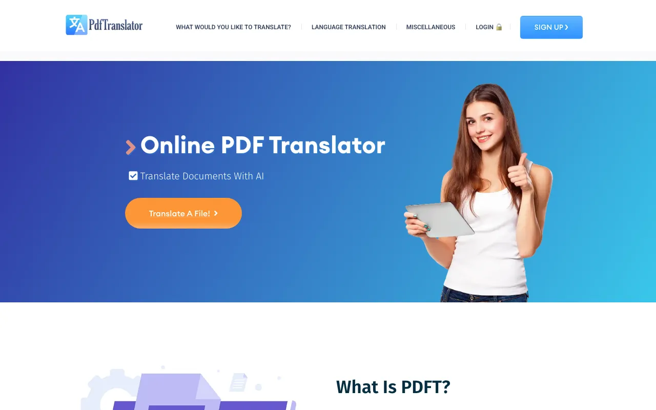 PDFT.AI — preview screenshot