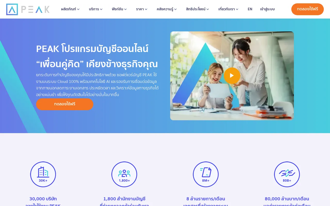 Peakaccount — preview screenshot