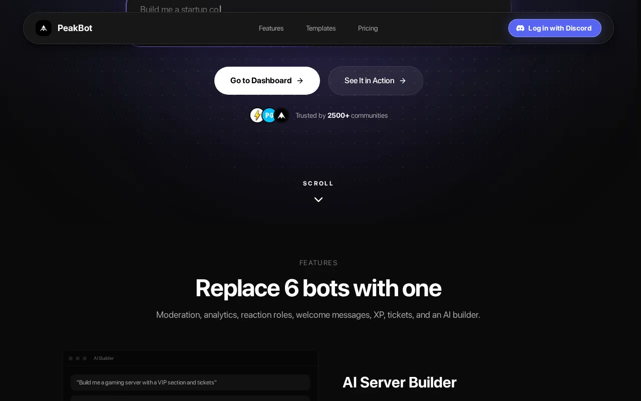PeakBot — preview screenshot