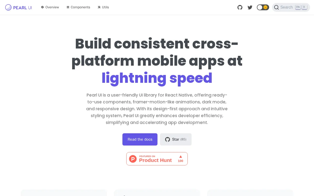 Pearl UI — preview screenshot