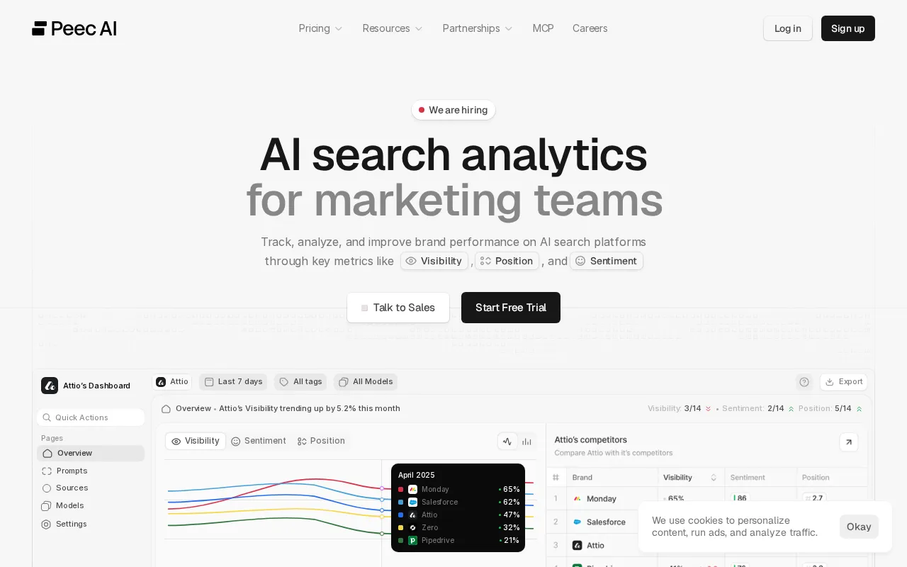 Peec AI — preview screenshot