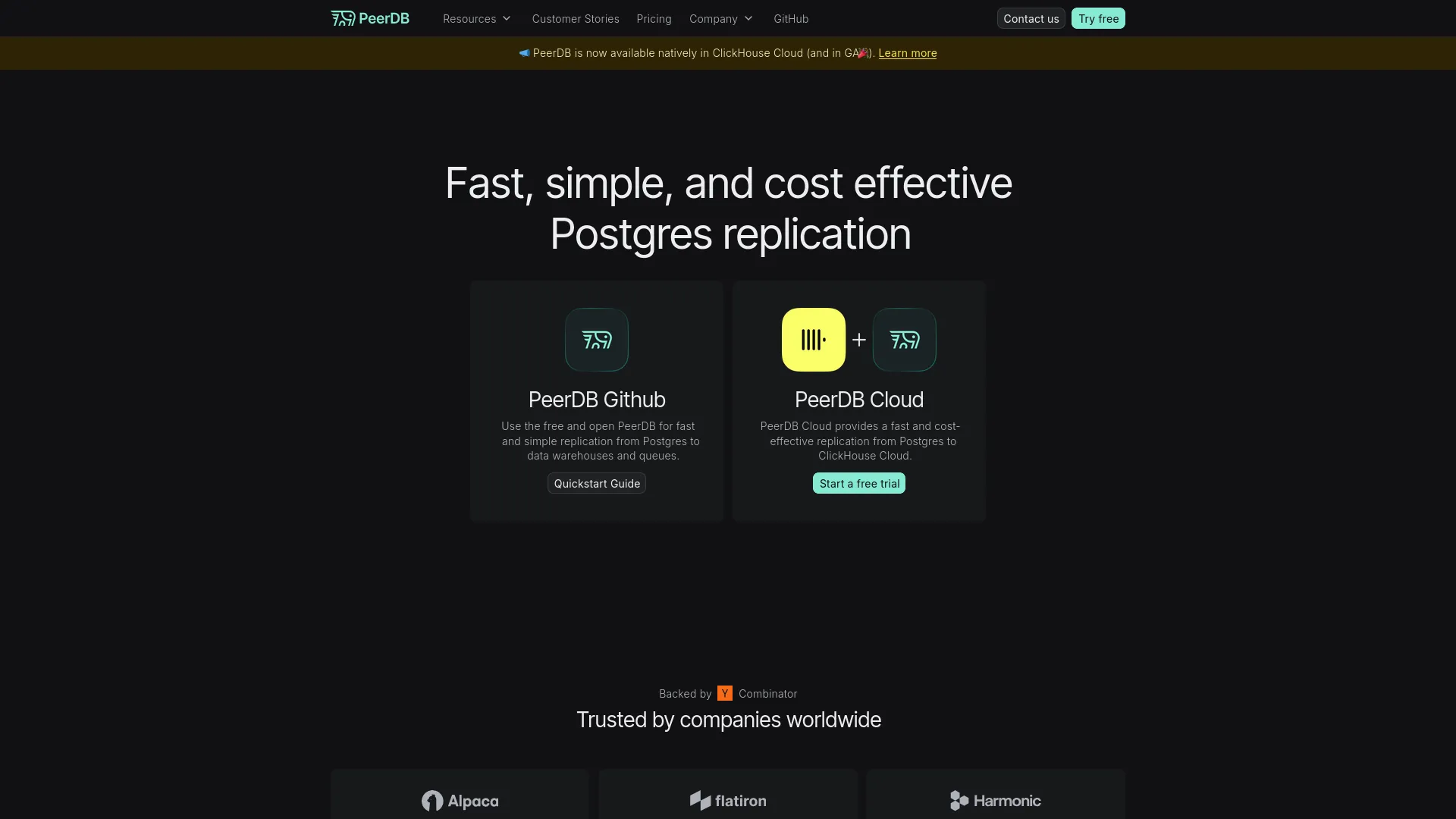 PeerDB — preview screenshot