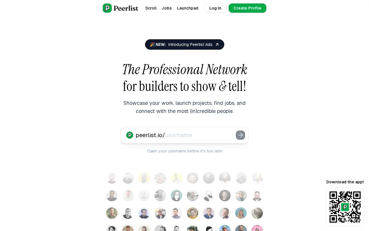 Peerlist — preview screenshot