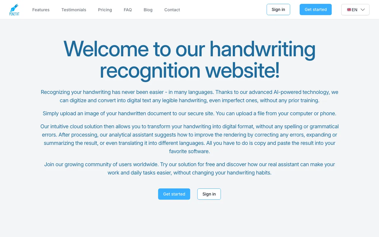 Pen2txt — preview screenshot