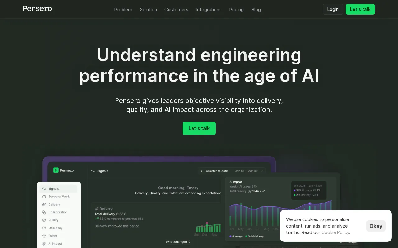 Pensero — preview screenshot