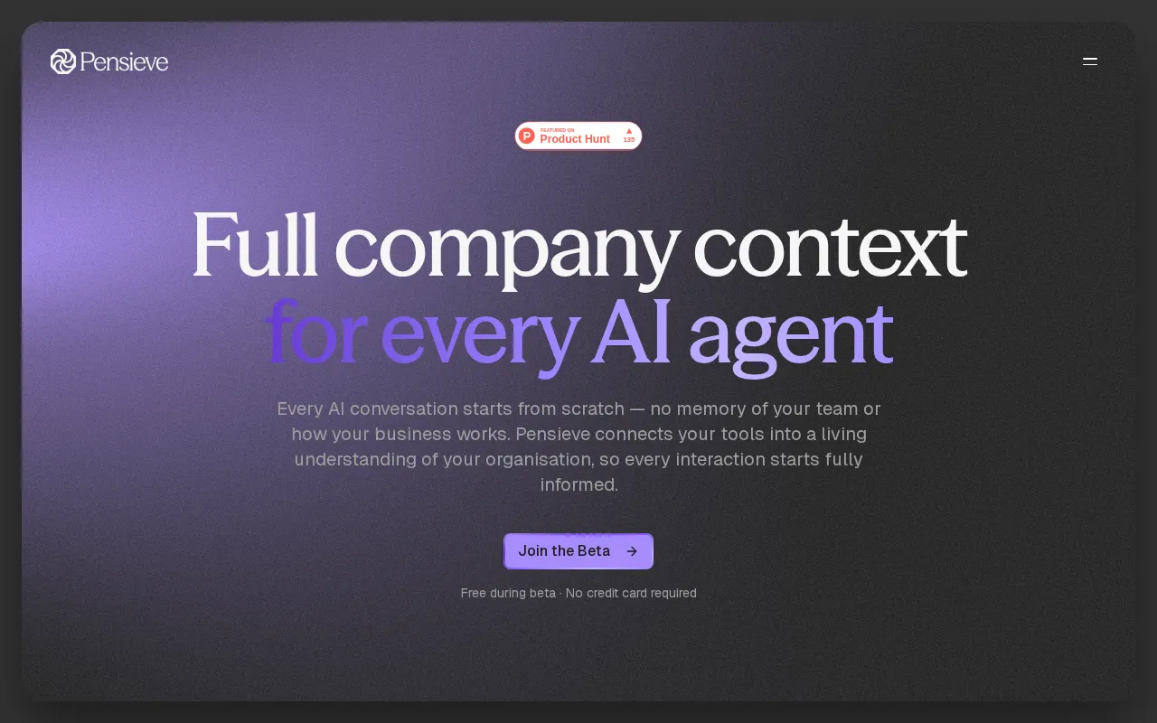 Pensieve — preview screenshot