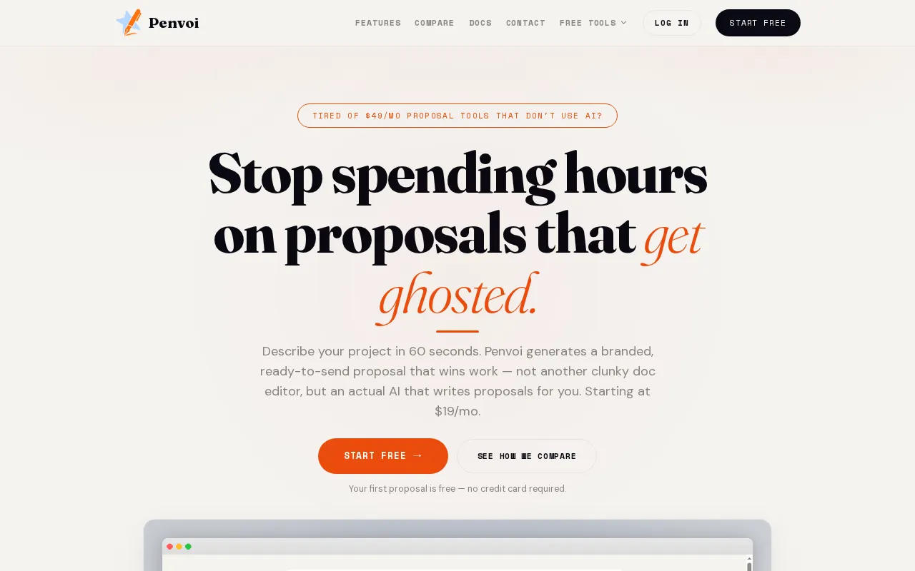 Penvoi — preview screenshot