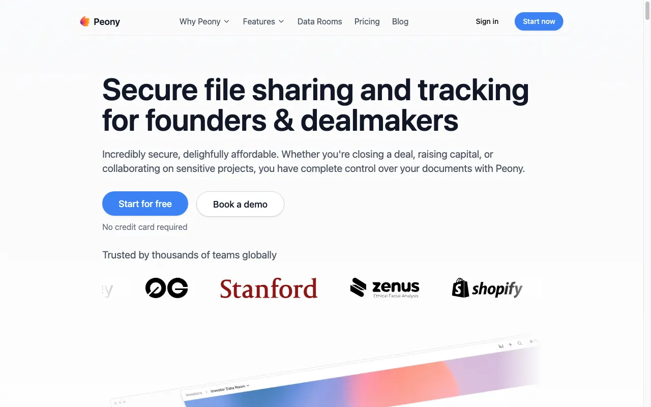 Peony — preview screenshot