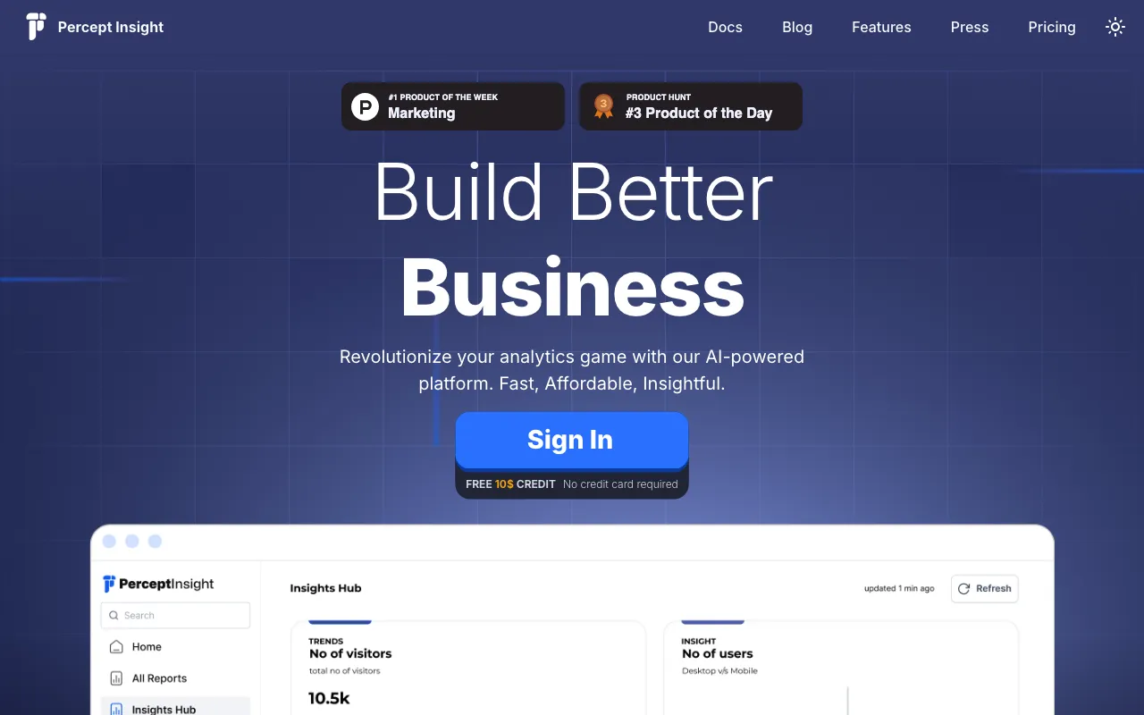 PerceptInsight — preview screenshot