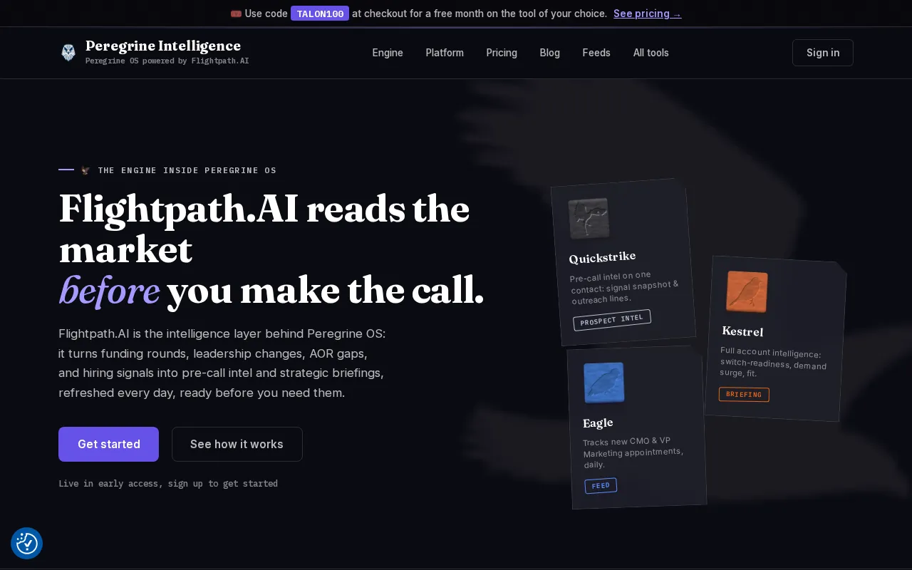 Peregrine OS — preview screenshot