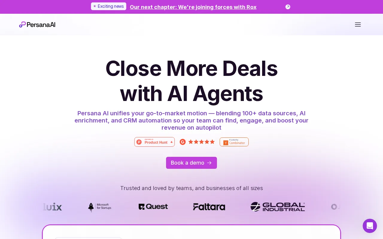 Persana AI for Prospecting — preview screenshot