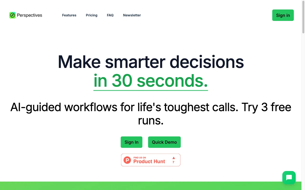 Perspectives — preview screenshot