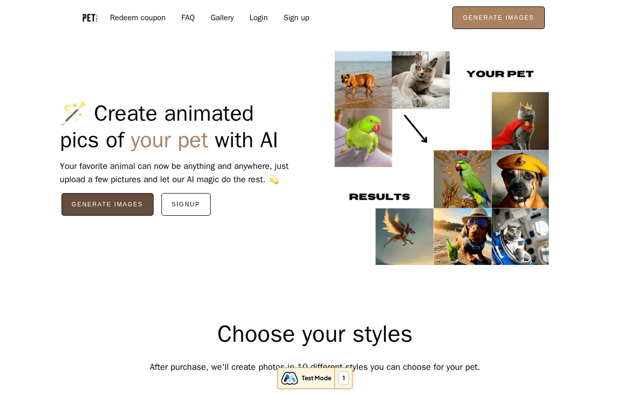 Petpic — preview screenshot