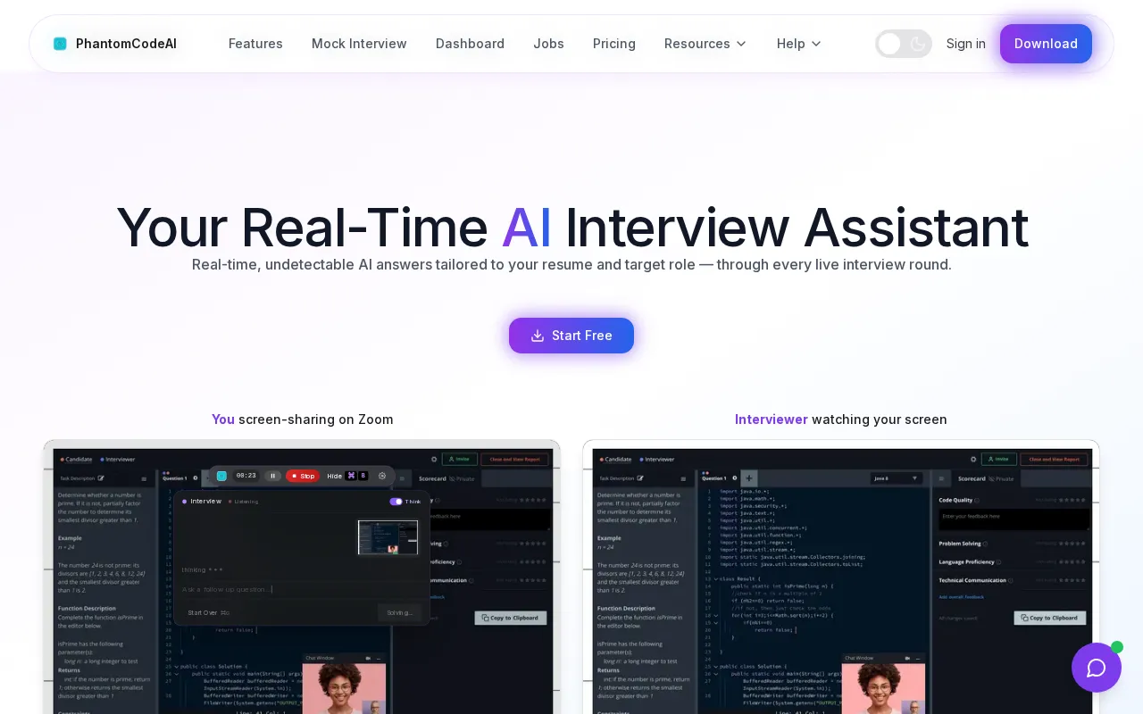 PhantomCodeAI — preview screenshot