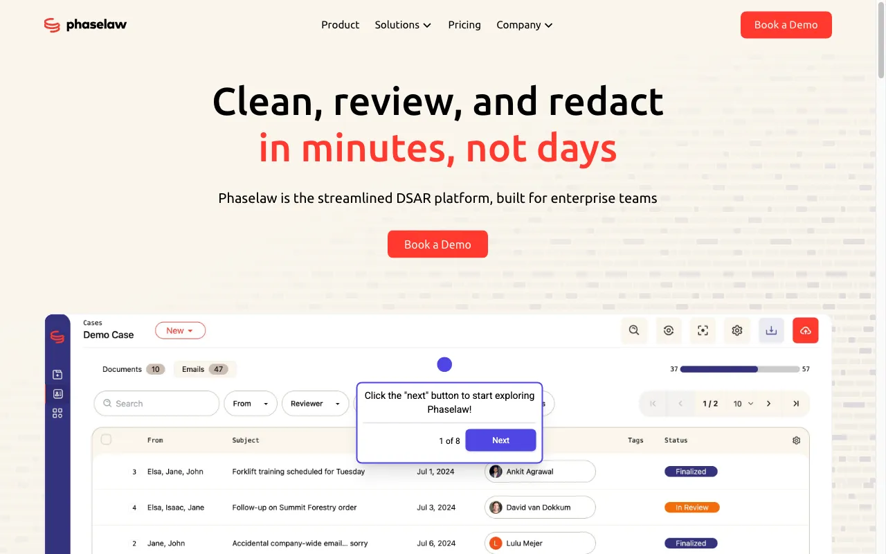 Phaselaw — preview screenshot