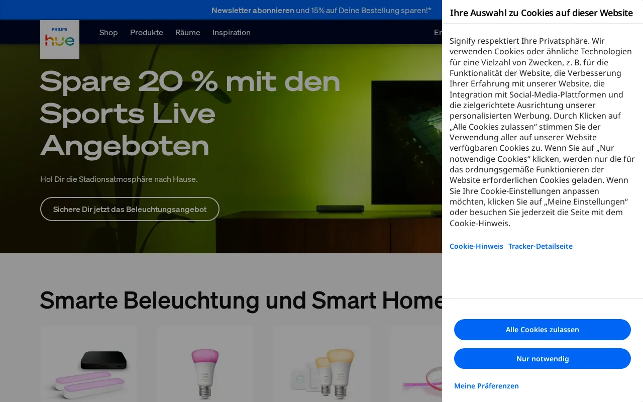 Philips Hue — preview screenshot