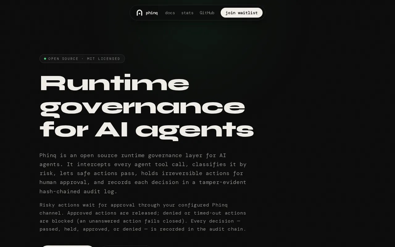 Phinq — preview screenshot