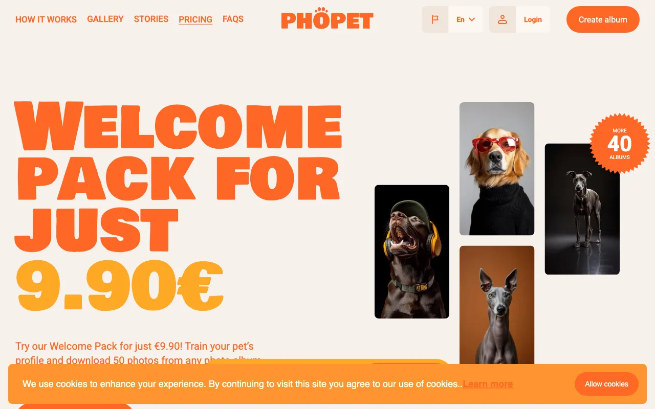 Phopet — pricing page