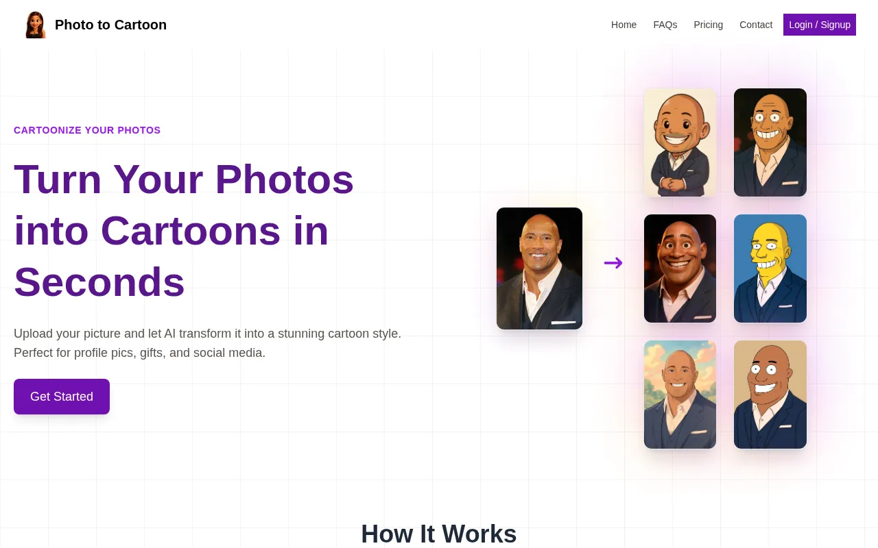 Photo to Cartoon.co — preview screenshot