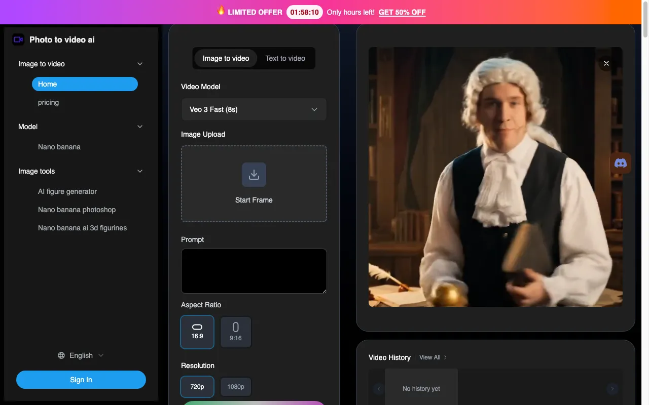 Photo to video ai — preview screenshot
