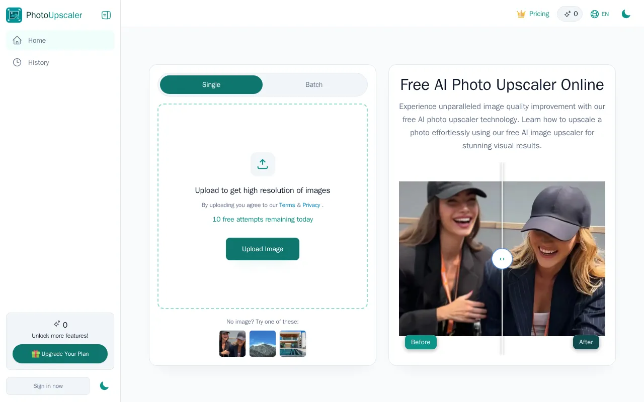 Photo Upscaler AI — preview screenshot