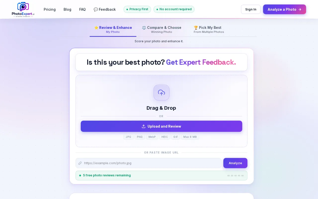 PhotoExpert — preview screenshot