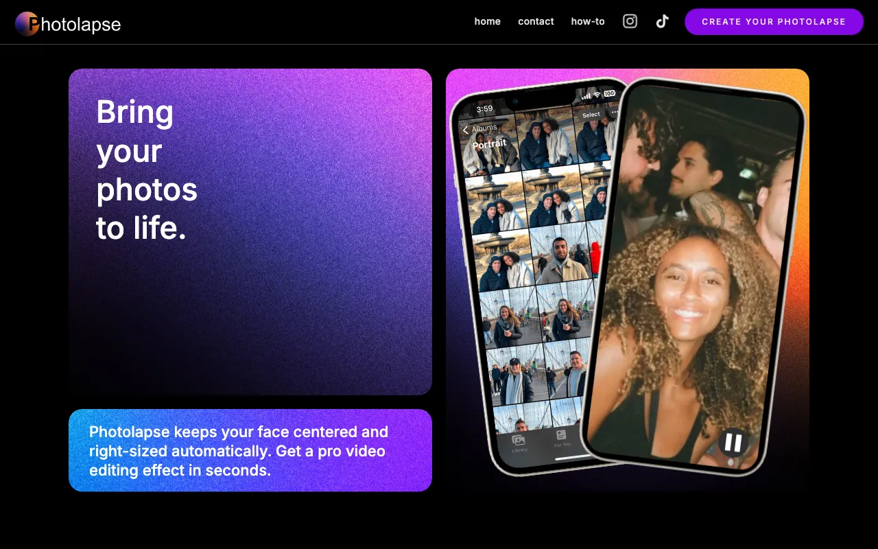 Photolapse AI — preview screenshot
