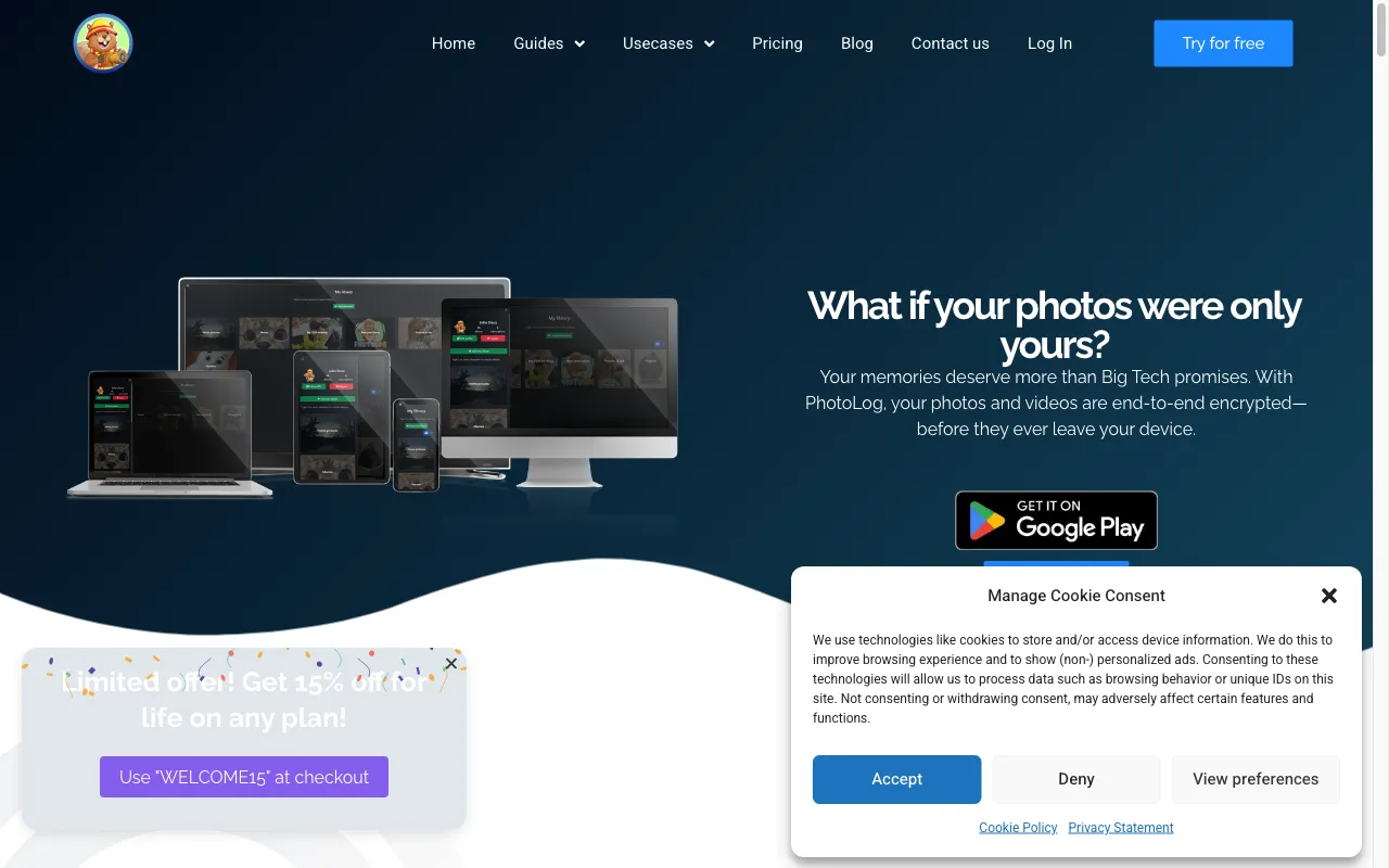 PhotoLog — preview screenshot