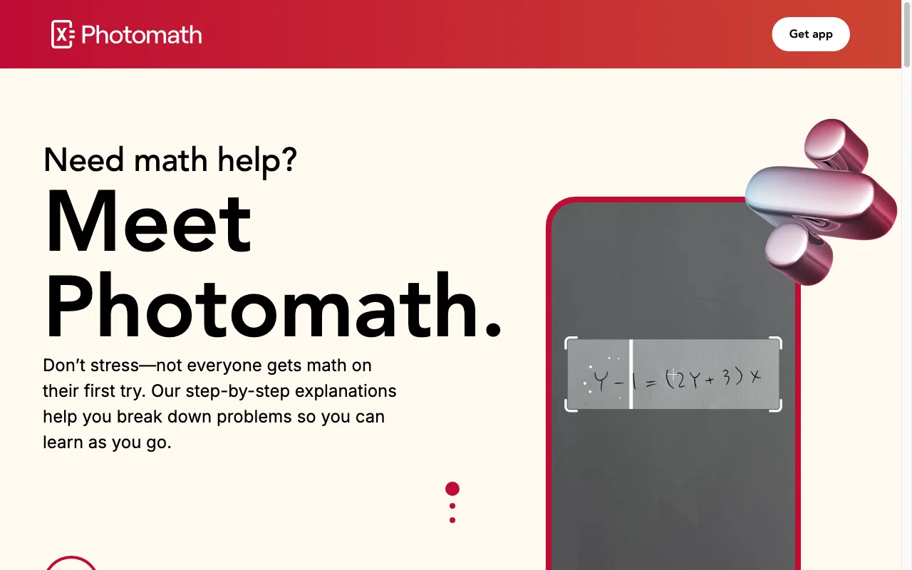 Photomath — preview screenshot