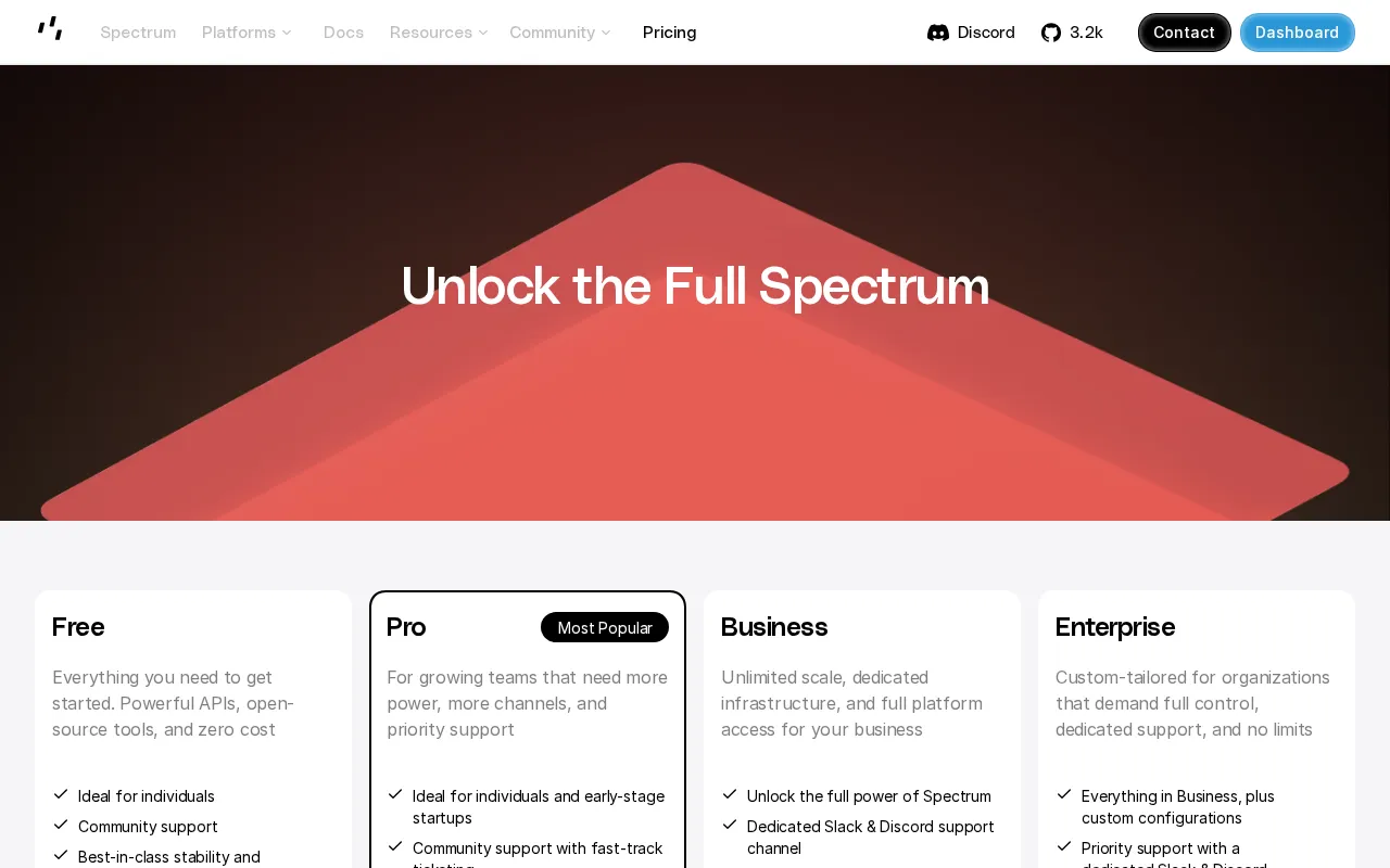 Photon — pricing page