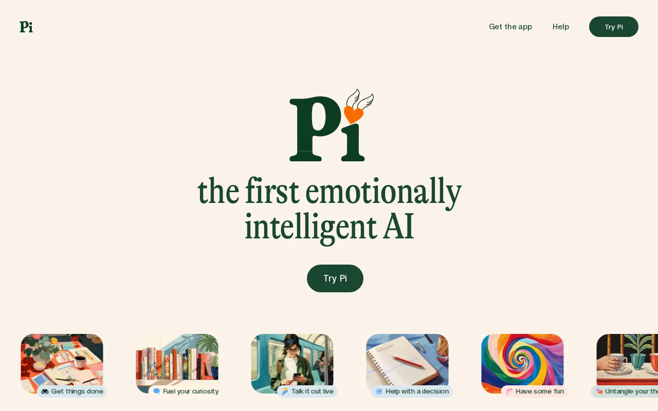 Pi by Inflection AI — preview screenshot