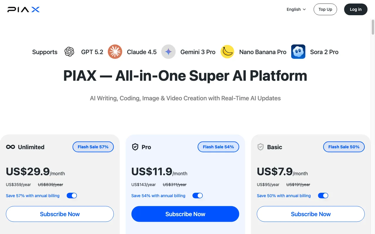 PIA — pricing page