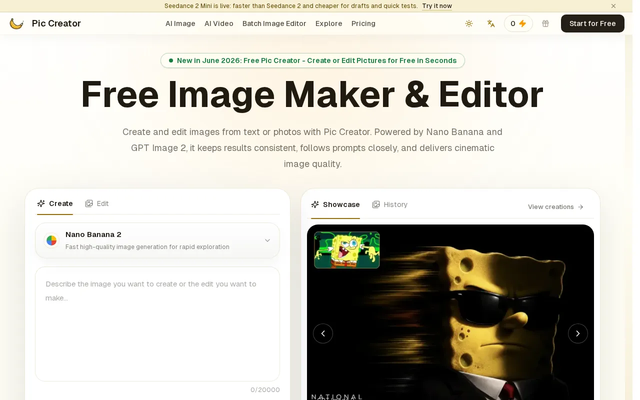 Pic Creator AI — preview screenshot