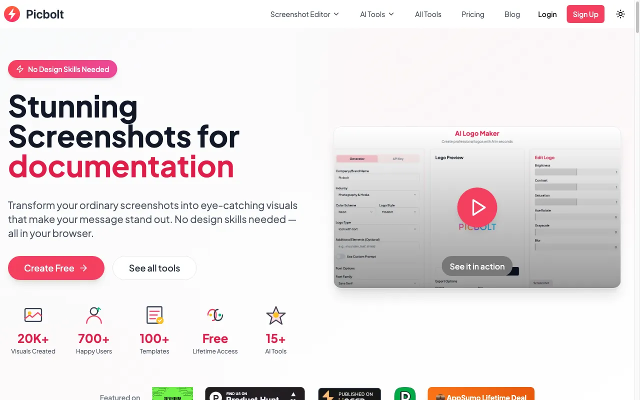 Picbolt — preview screenshot