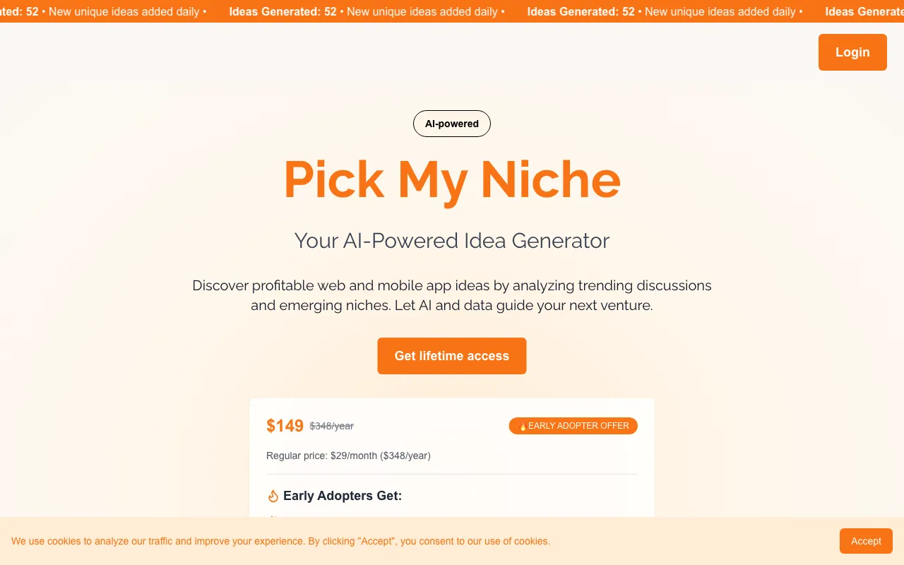 Pick My Niche — preview screenshot