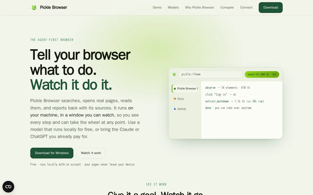 Pickle Browser — preview screenshot