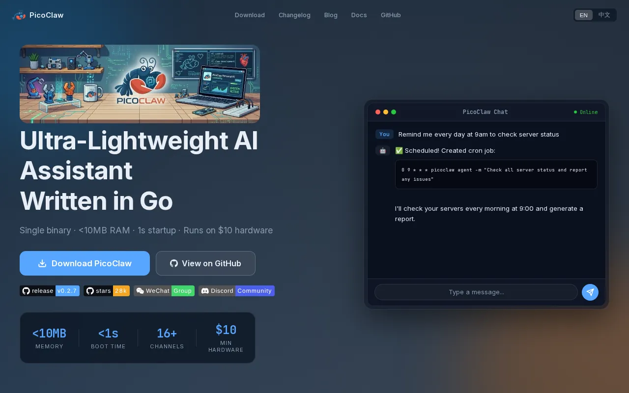PicoClaw — preview screenshot