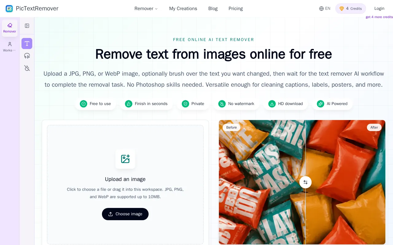 PicTextRemover — preview screenshot
