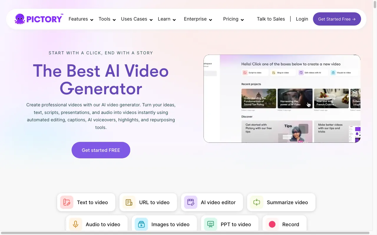 Pictory — preview screenshot