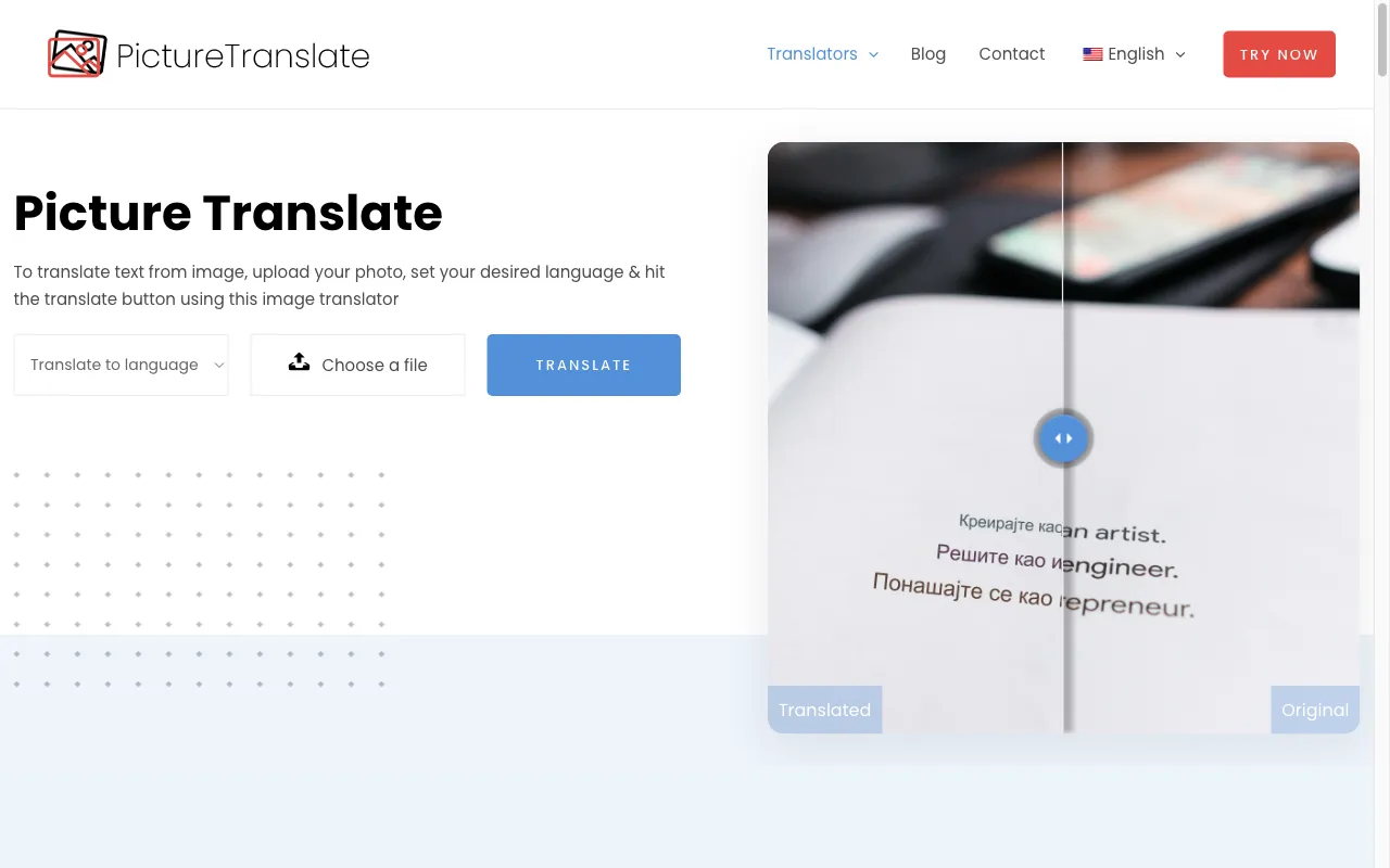 Picture Translate — preview screenshot