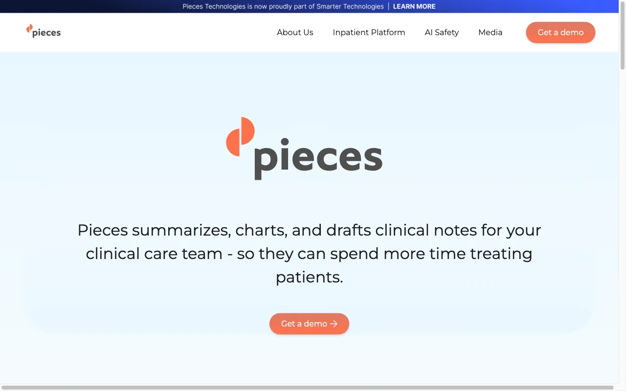 Pieces Technologies — preview screenshot